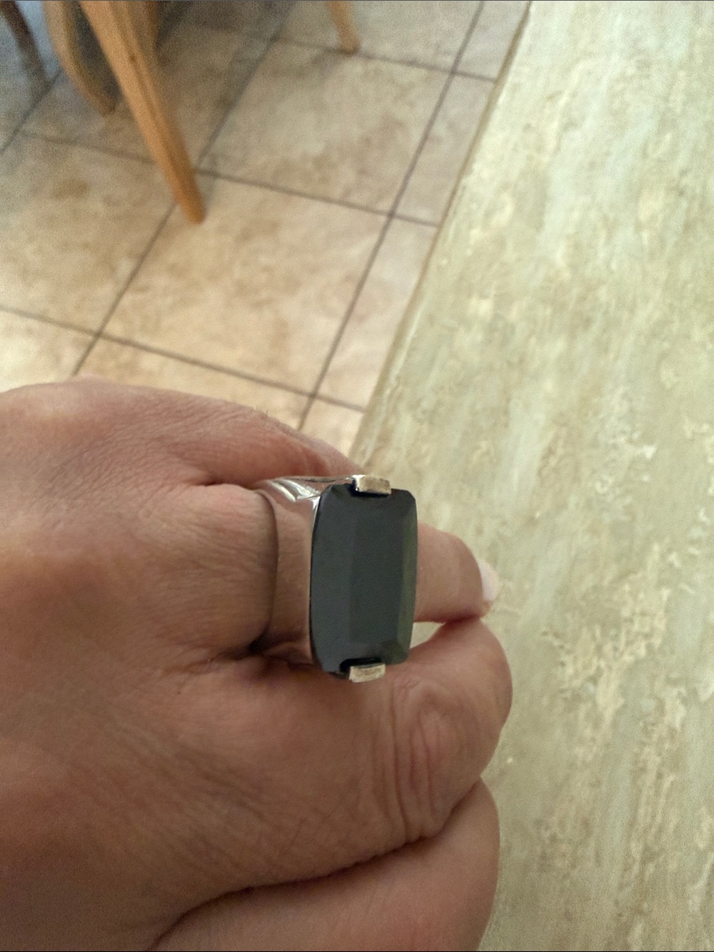 Black Smart Ring - Unbranded Silver Wearable
